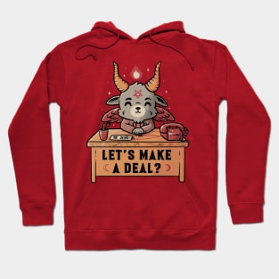 Let’s Make a Deal Funny Cute Evil Baphomet - Light Hoodie